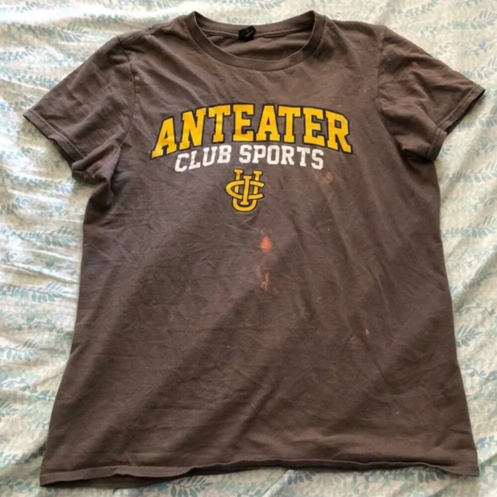 uc irvine anteater club sports gray t shirt